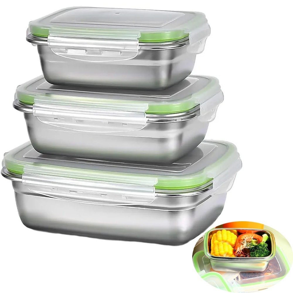 Food Storage Oven Safe - 1/3 Piece Food Storage Container Set