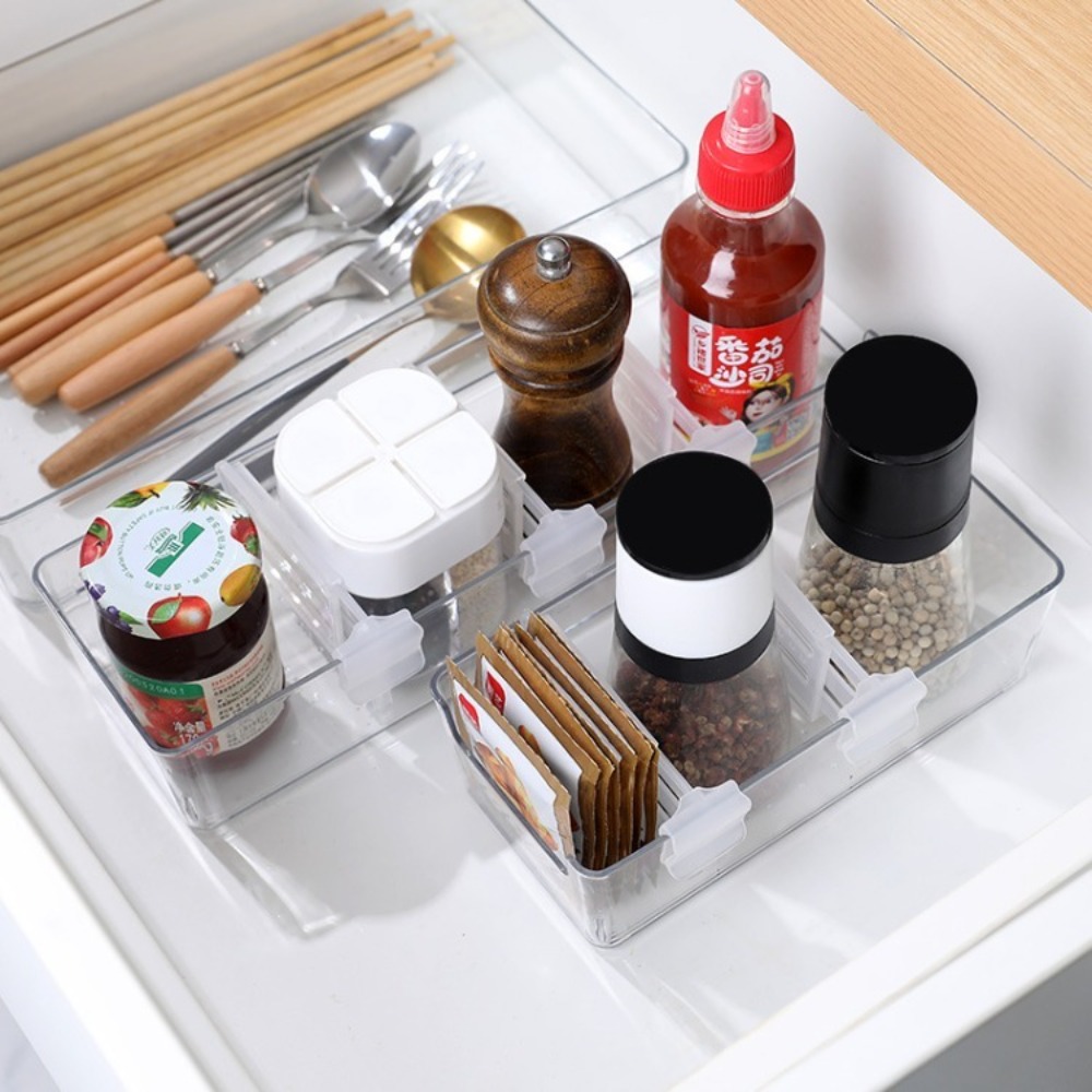 1/4pcs Adjustable Refrigerator - Food Storage With Dividers review and price