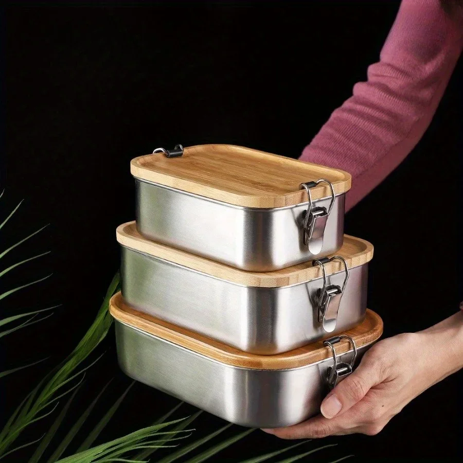 New 304 Stainless Steel Bamboo - Food Storage Oven Safe review and price