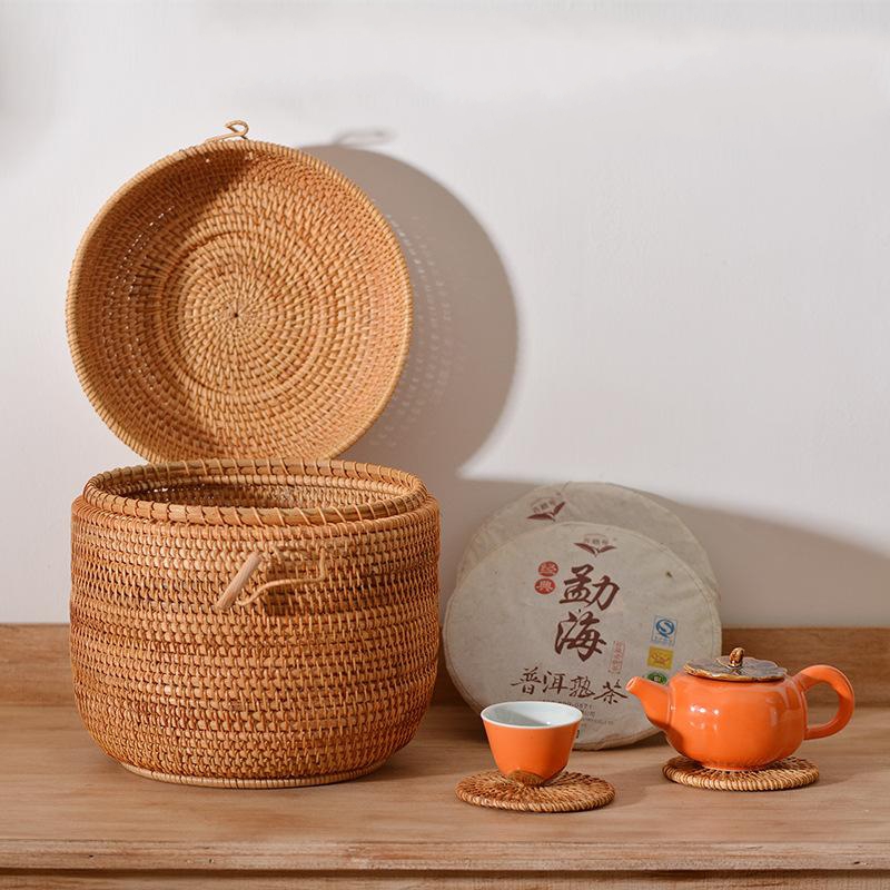 Handwoven Rattan Tea Storage B - Food Storage With Dividers review and price