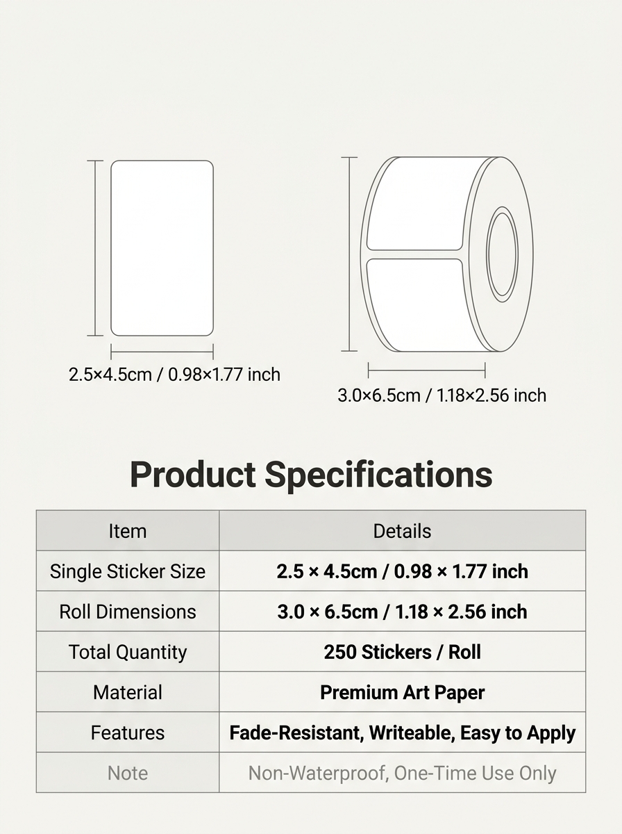 250Pcs/Roll Name Storage Books - Food Storage Labels review and price