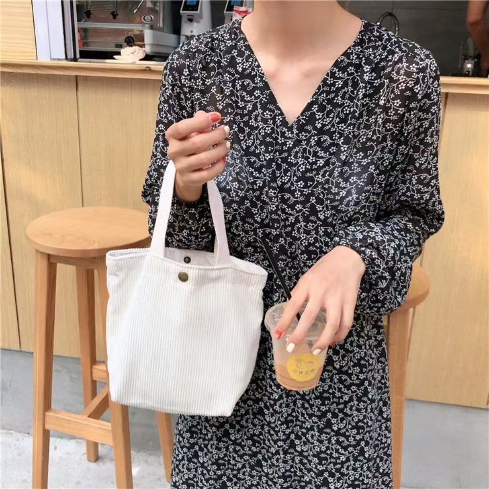 Trendy Corduroy Lunch Bag Cott - Food Storage Bag review and price