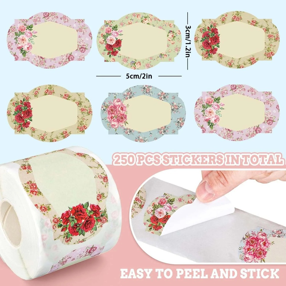 250pcs Flowers Name Labels Kit - Food Storage Labels review and price